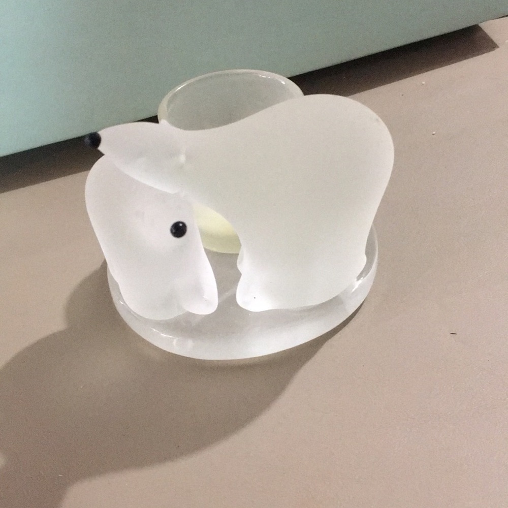 PartyLite glass candle holder
